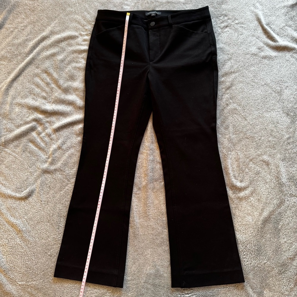 Banana Republic Petite Sloan Black Flare Pants - Cotton Blend - Size 10P - Picture 6 of 9